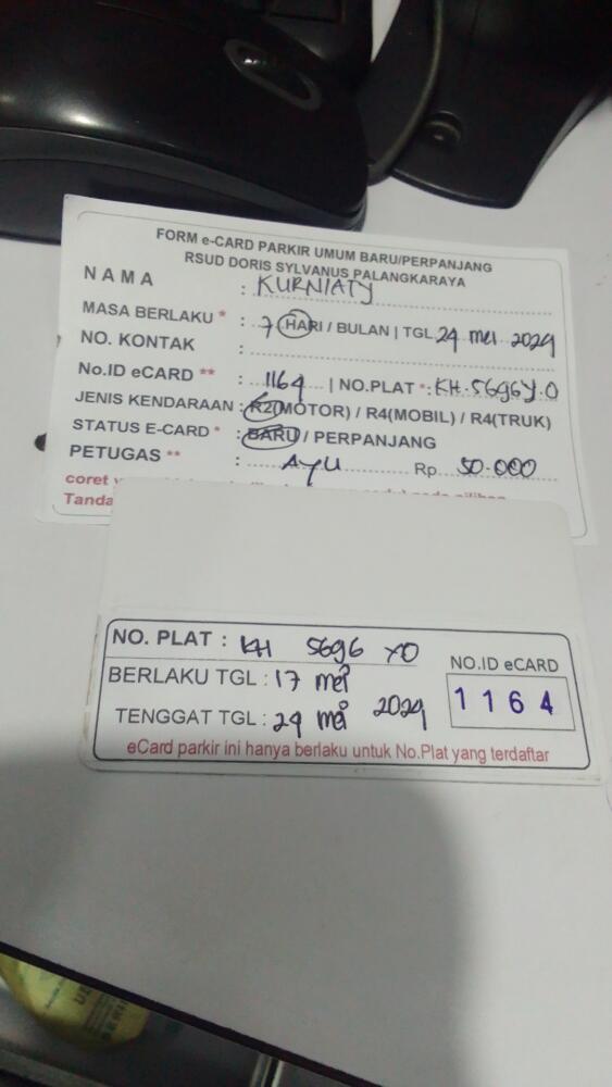 kARTU MEMBER BARU ID:1164