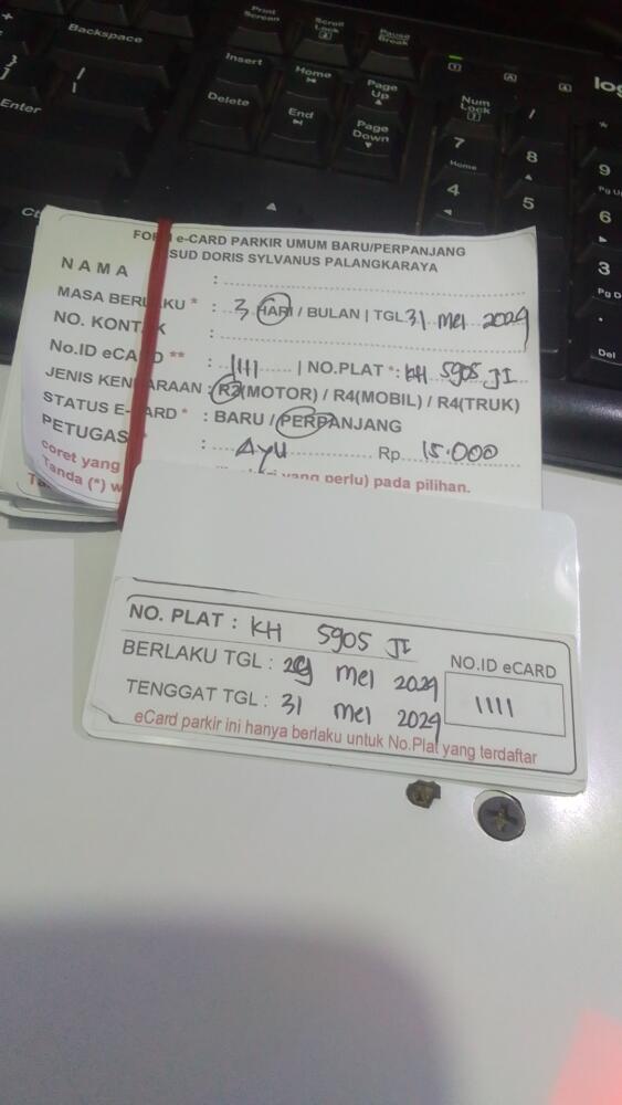 PERPANJANG KARTU ID:1111