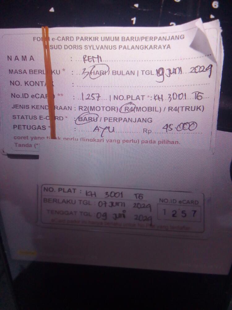 kARTU MEMBER BARU ID:1257