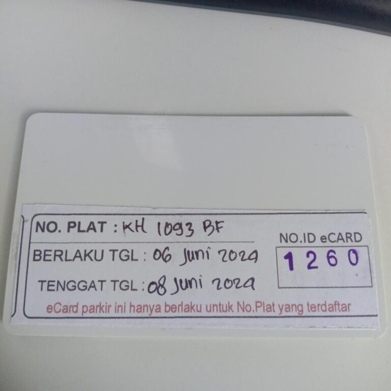 Kartu member kembali id 1260