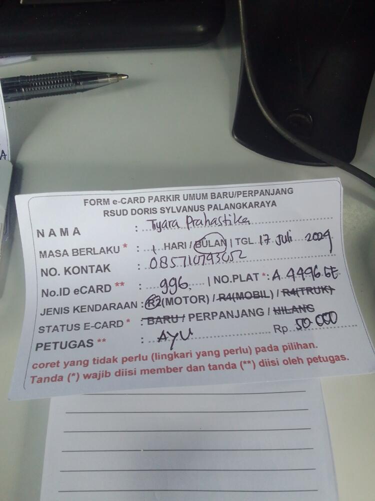 PERPANJANG KARTU ID:996