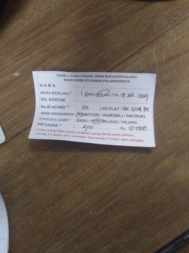 PERPANJANG KARTU ID:1011