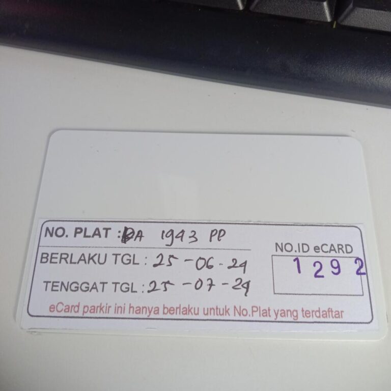 Kartu member kembali id 1292