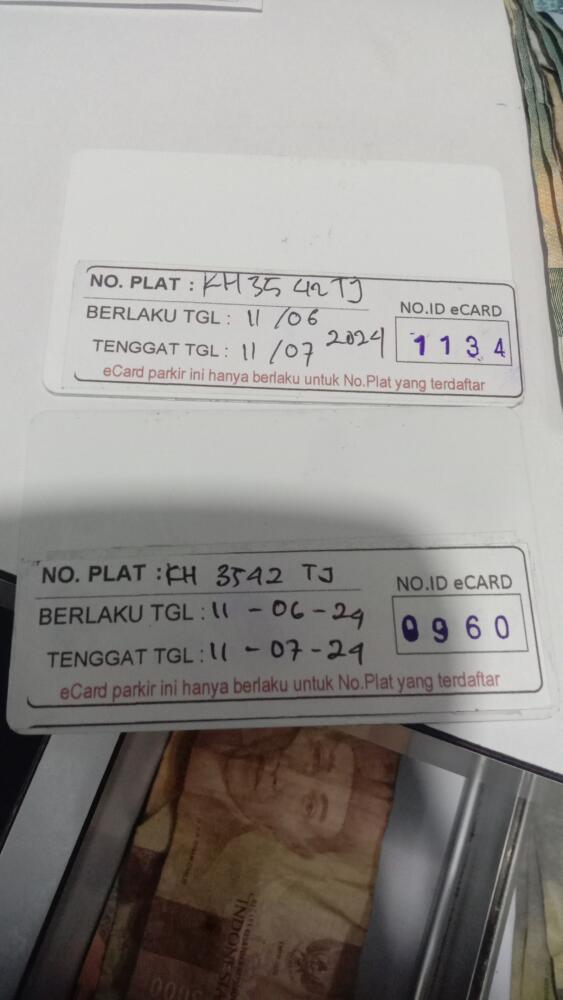 Kartu member id 1134 pindah ke id 960