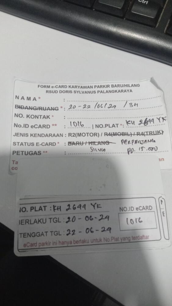 Perpanjang member id 1016