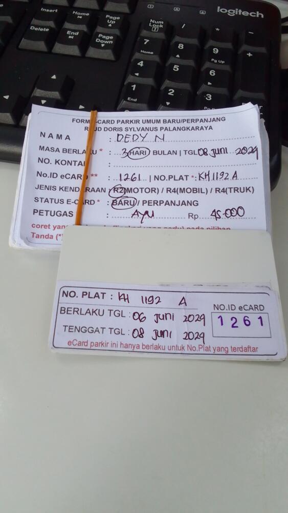 kARTU MEMBER BARU ID:1261