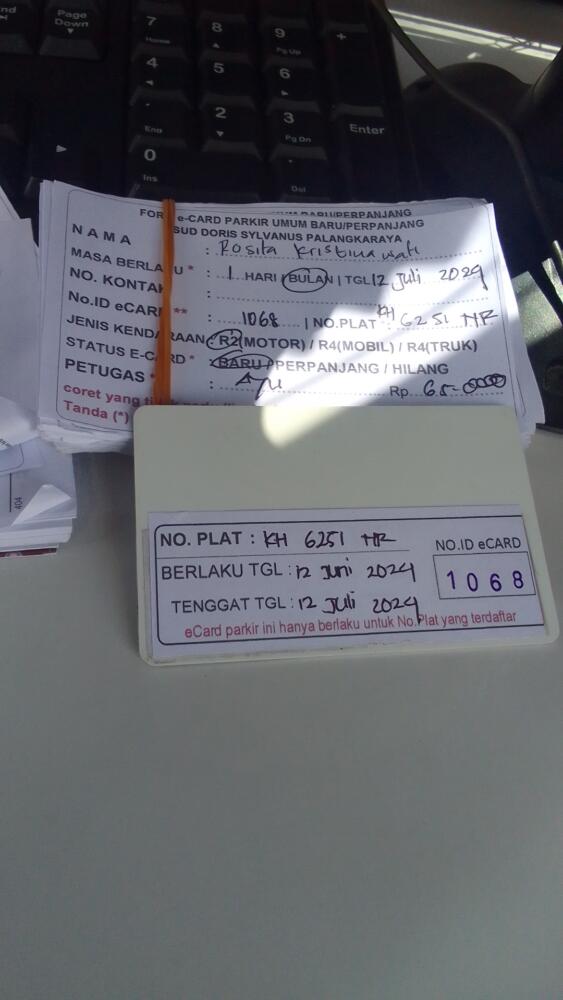 kARTU MEMBER BARU ID:1068