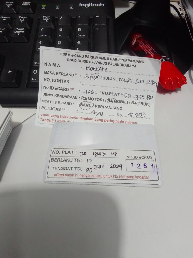 kARTU MEMBER BARU ID:1261