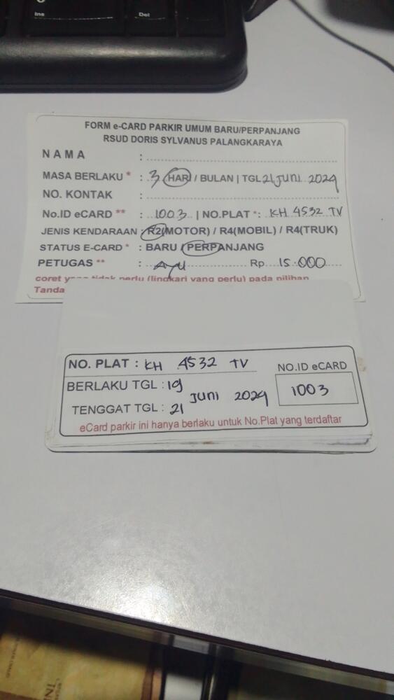 PERPANJANG KARTU ID:1003