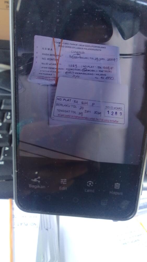 kARTU MEMBER BARU ID:1289
