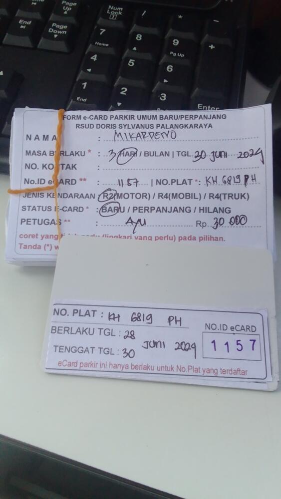 kARTU MEMBER BARU ID:1157