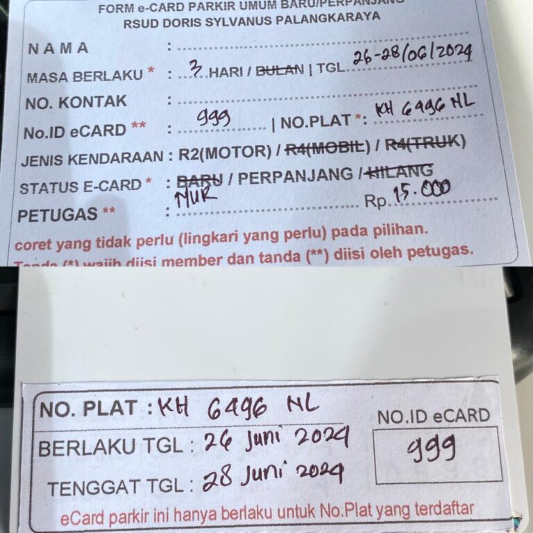 Kartu Member perpanjang id 999