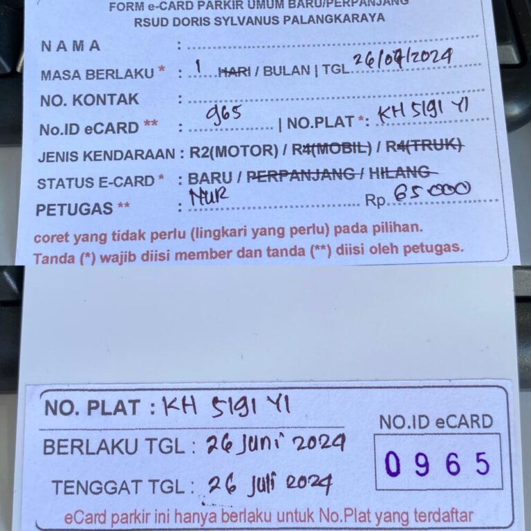 Kartu Member baru id 965