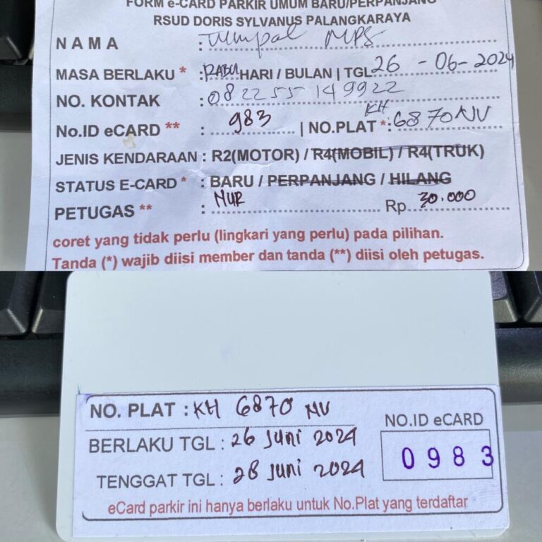 Kartu Member baru id 983