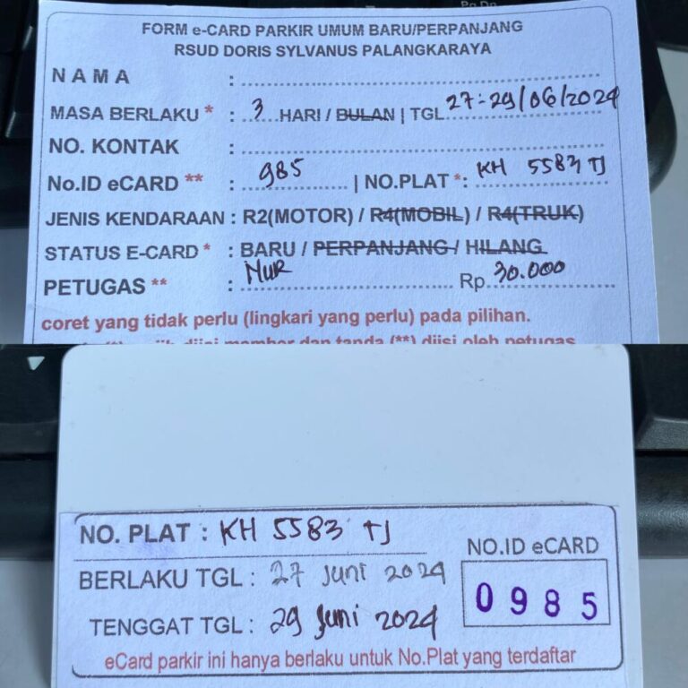 Kartu Member baru id 985