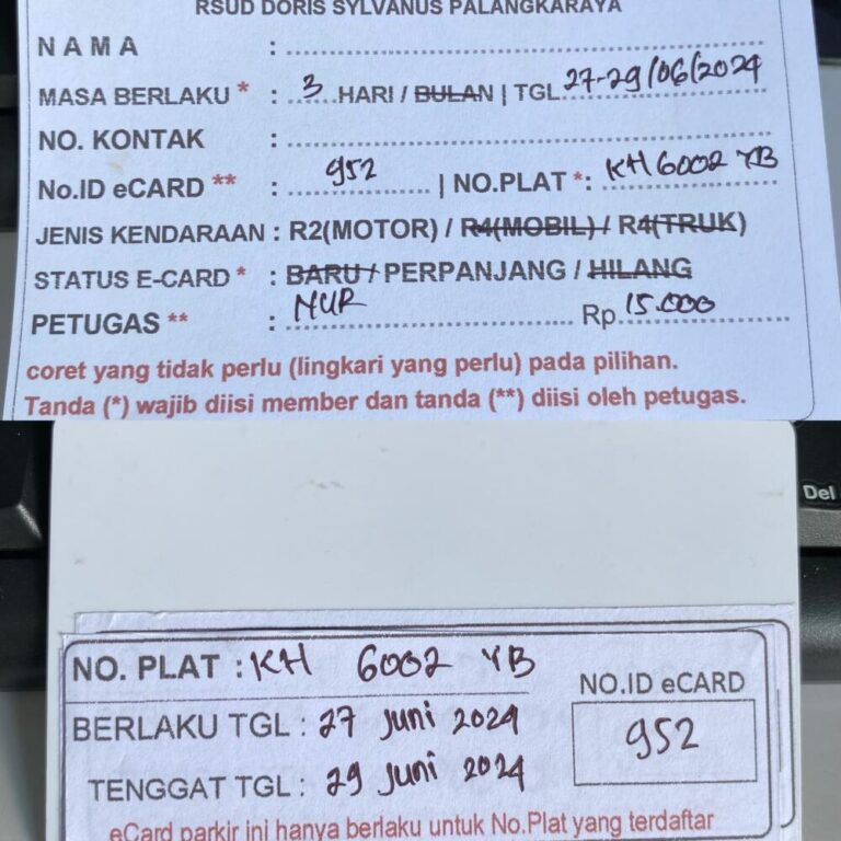 Kartu Member perpanjang id 952