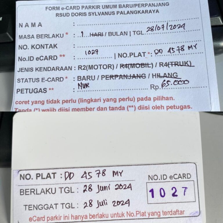 Kartu Member baru id 1027
