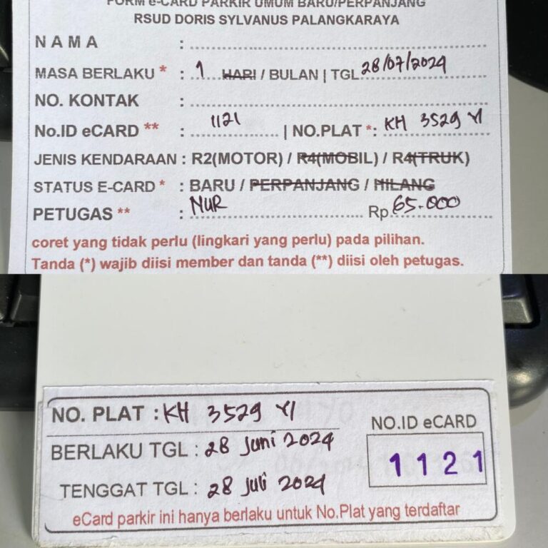 Kartu Member baru id 1121