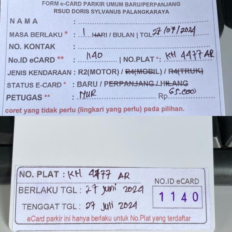 Kartu Member baru id 1140