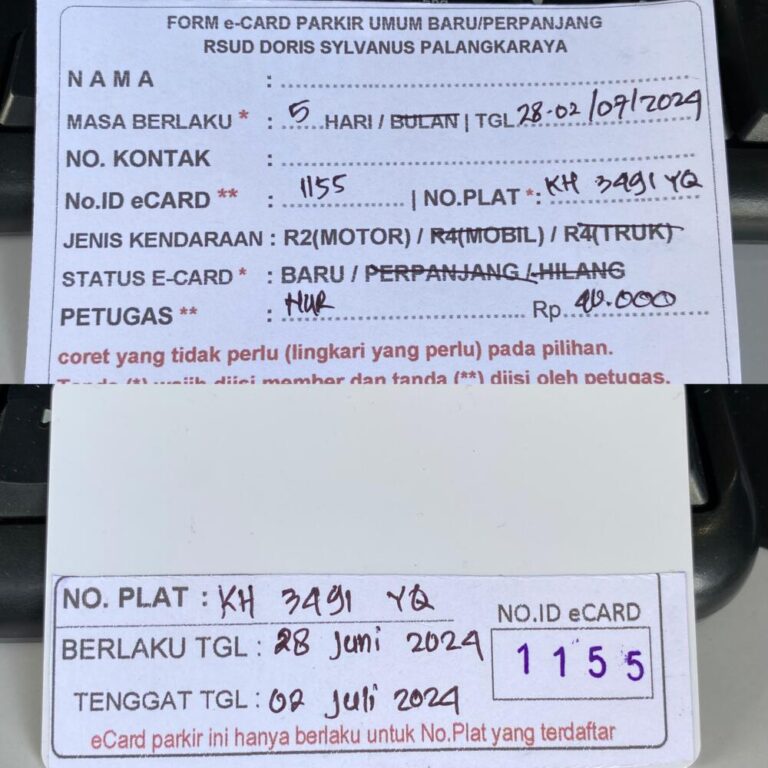 Kartu Member baru id 1155