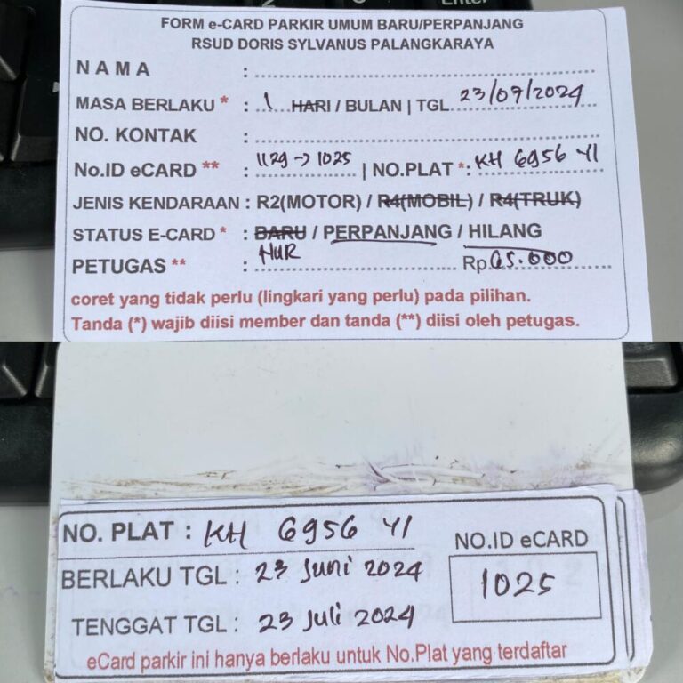Ganti kartu sekalian perpanjang dari id 1129 ke id 1025