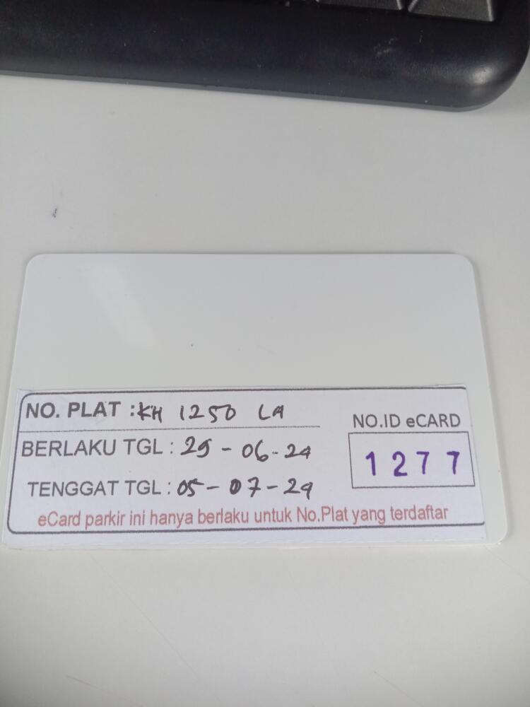 Kartu member kembali id 1277