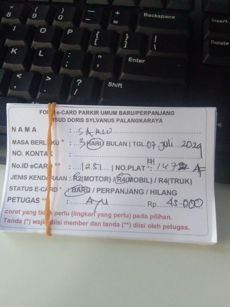 kARTU MEMBER BARU ID:1251