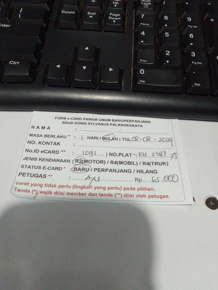 kARTU MEMBER BARU ID:1091