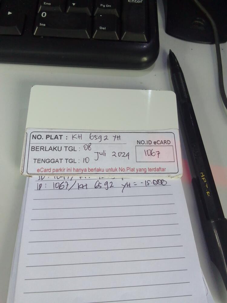 kARTU MEMBER BARU ID:1067