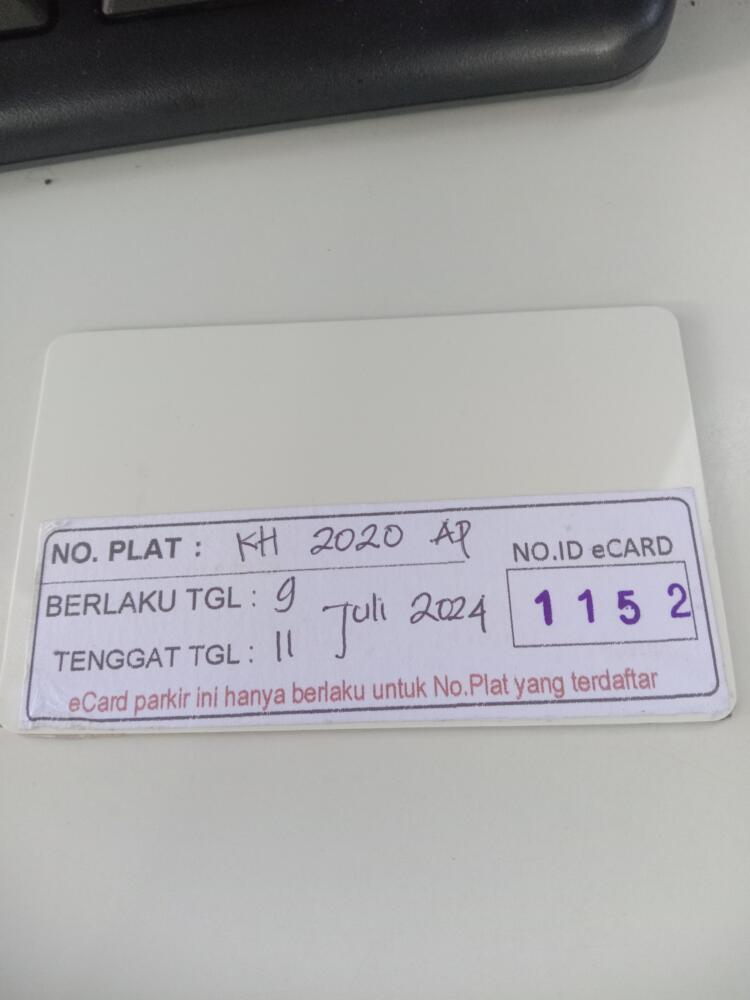 Kartu member kembali id 1152