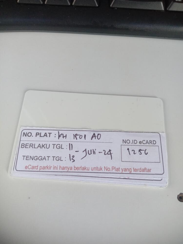 Kartu member kembali id 1256