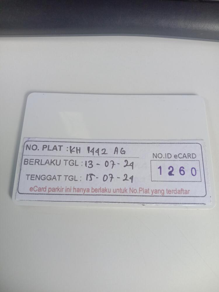 Kartu member kembali id 1260