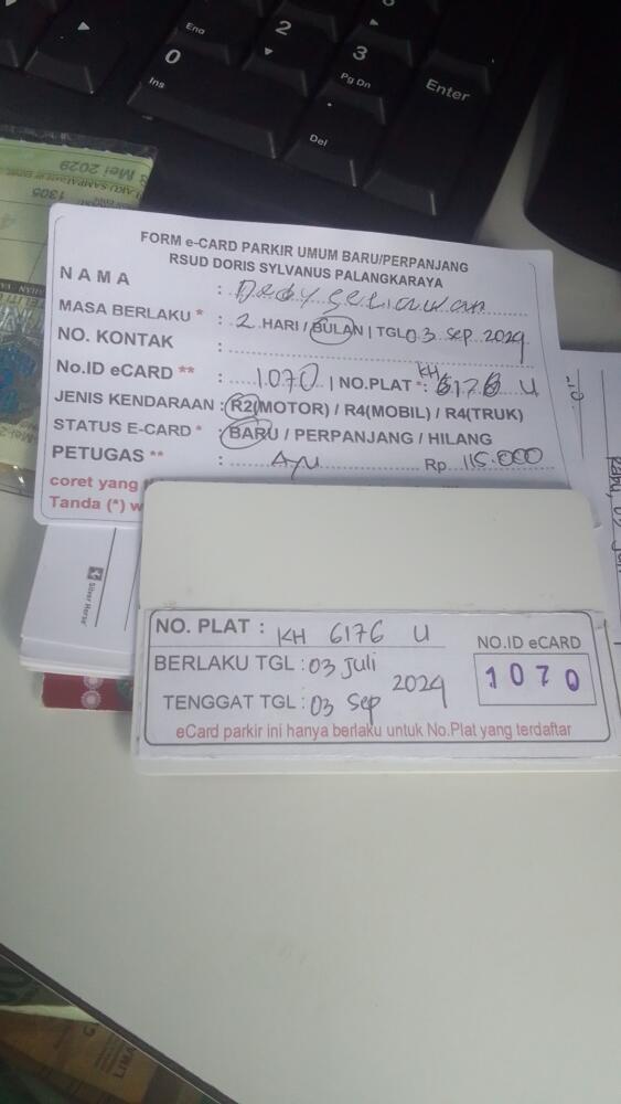 kARTU MEMBER BARU ID:1070