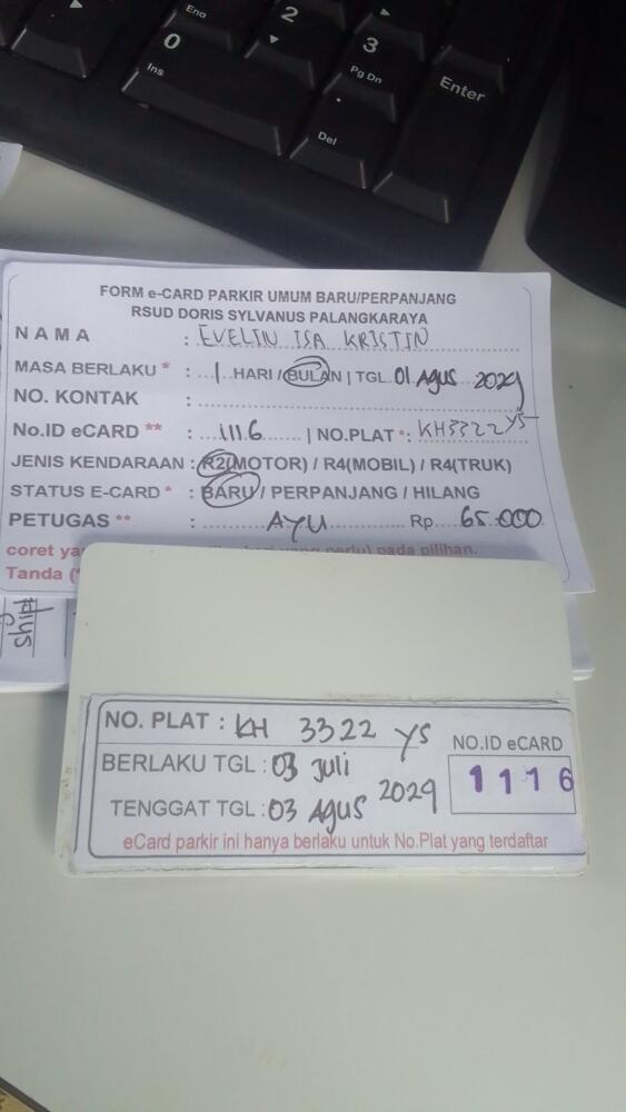 kARTU MEMBER BARU ID:1116