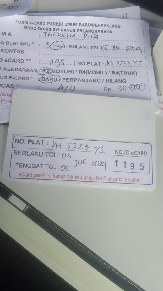 kARTU MEMBER BARU ID:1195