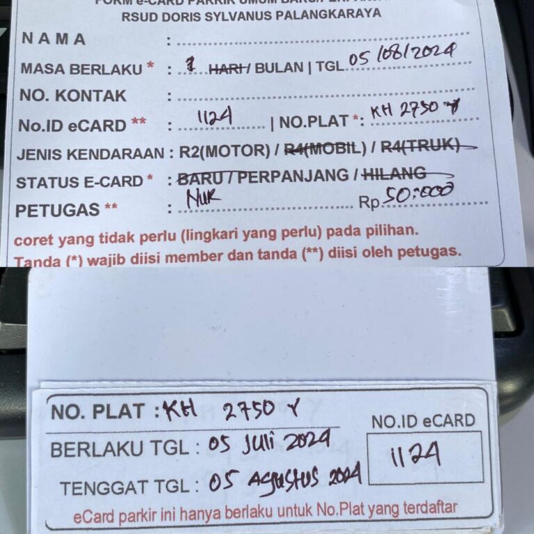 Kartu Member baru id 1067