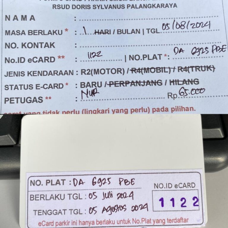 Kartu Member baru id 1122