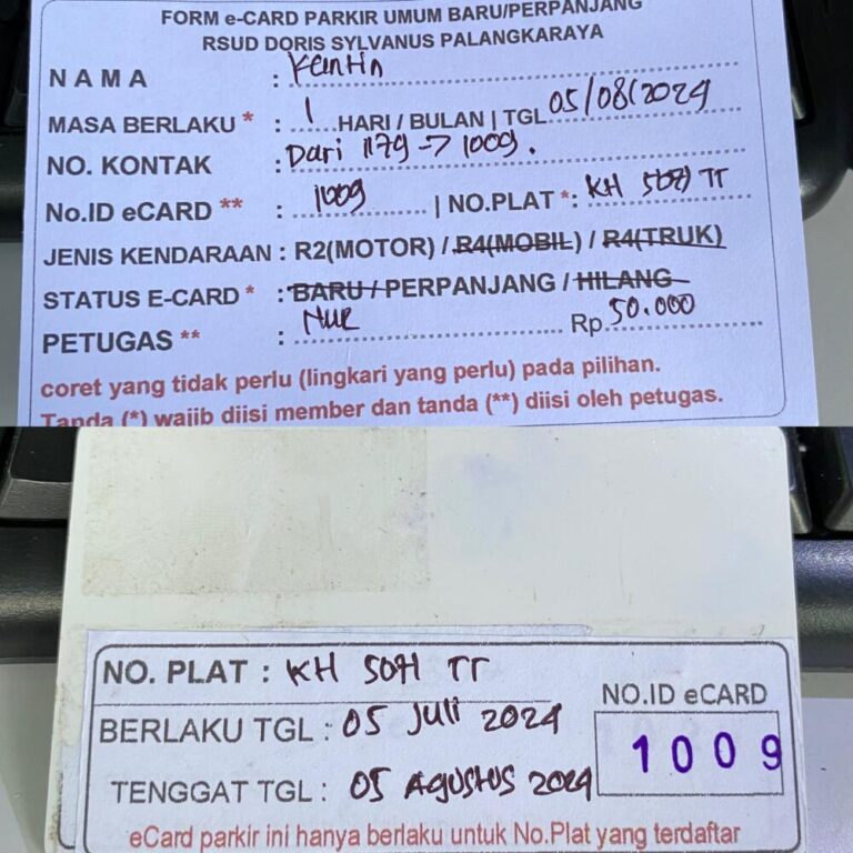 Kartu Member perpanjang id 1009