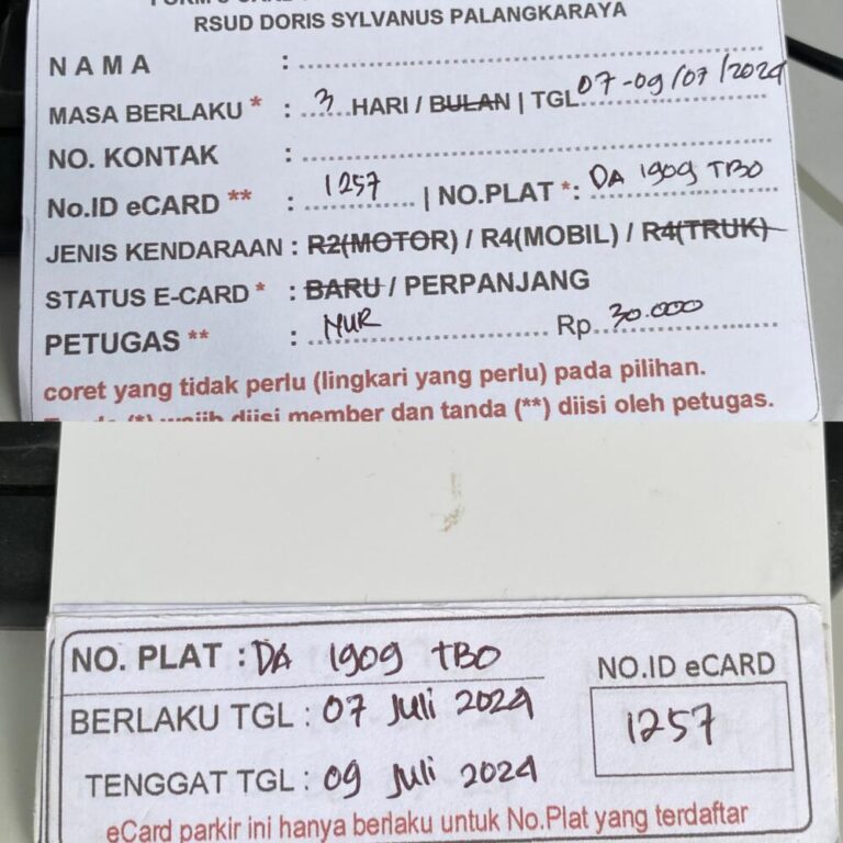 Kartu Member perpanjang id 1257