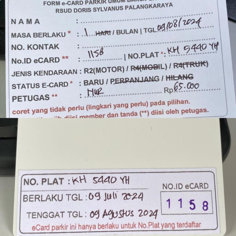 Kartu Member baru id 1158