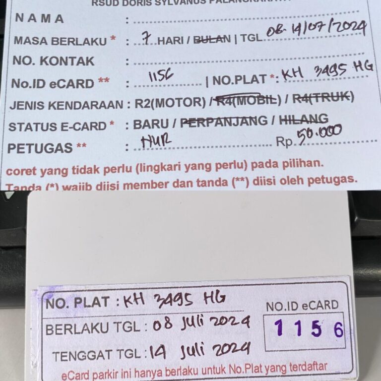 Kartu Member baru id 1156