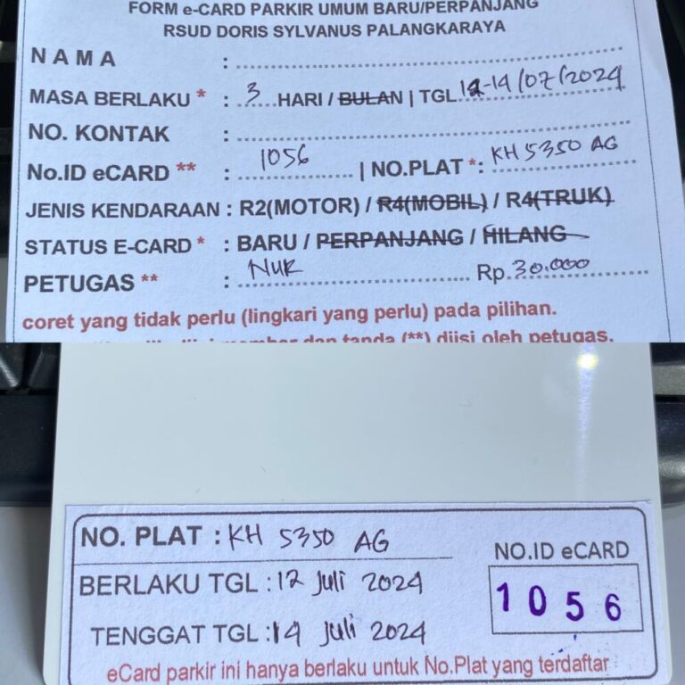 Kartu Member baru id 1056