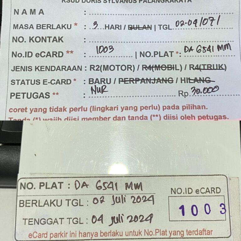 Kartu Member baru id 1003