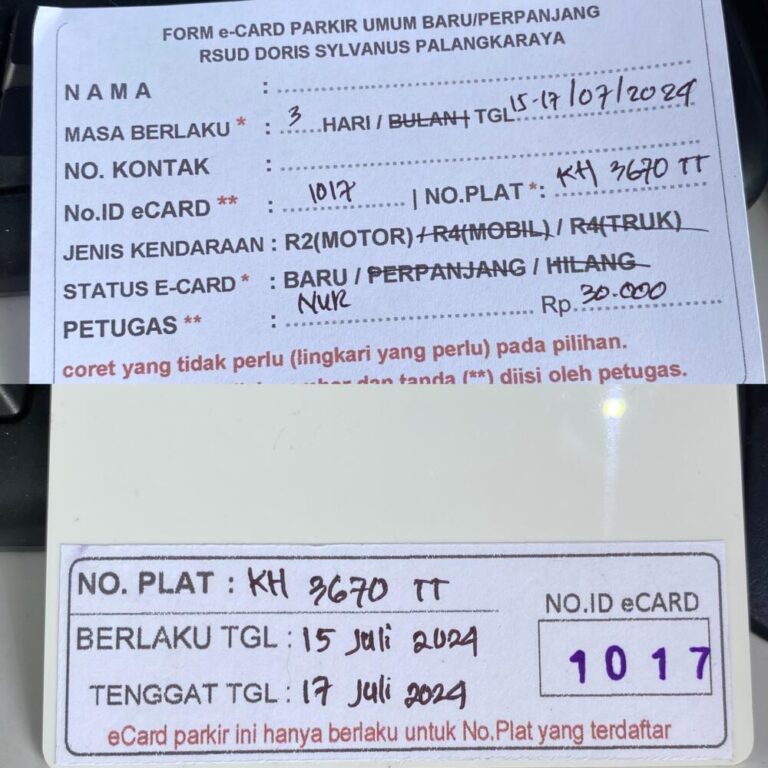 Kartu Member baru id 1017