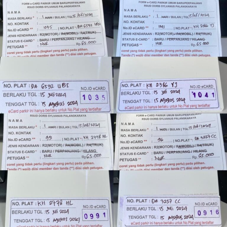 Kartu Member baru id 1035, 1041, 991, 916