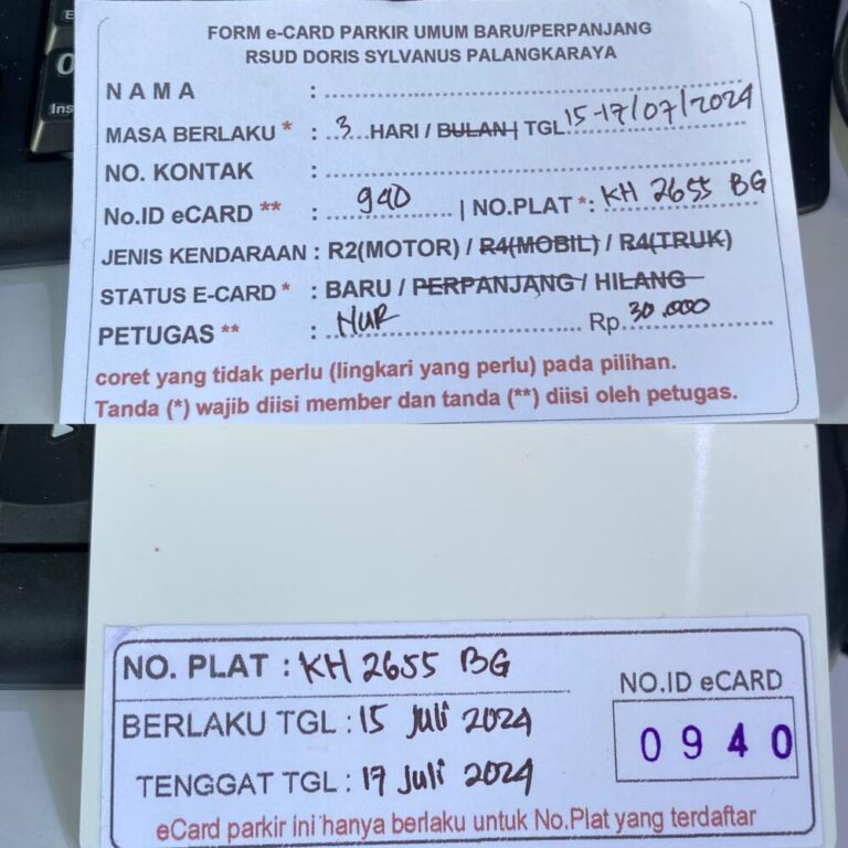 Kartu Member baru id 940