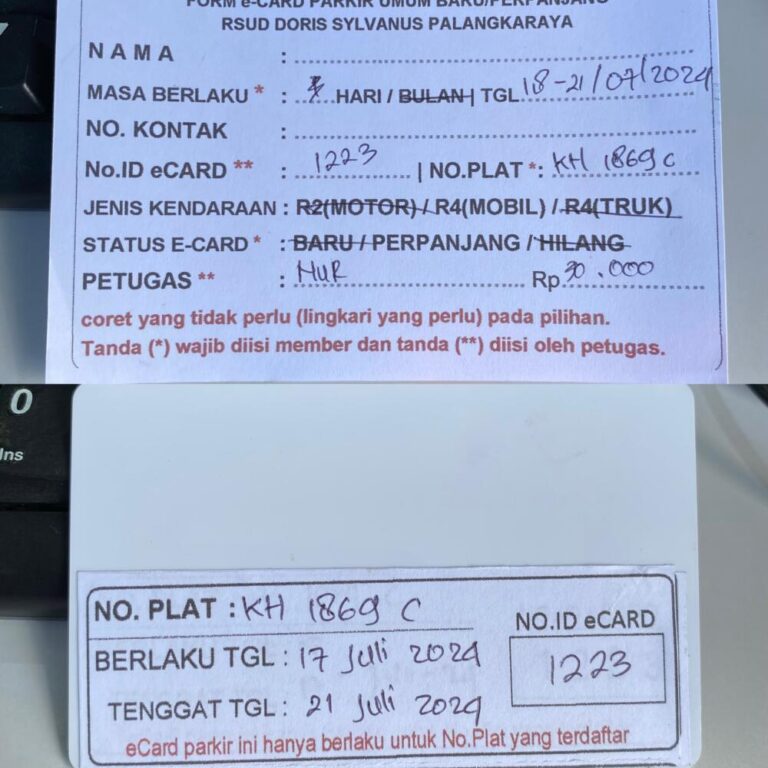 Kartu Member perpanjang id 1223