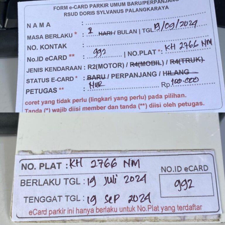 Kartu Member perpanjang id 992