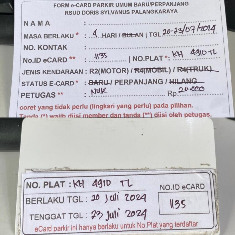 Kartu Member perpanjang id 1135