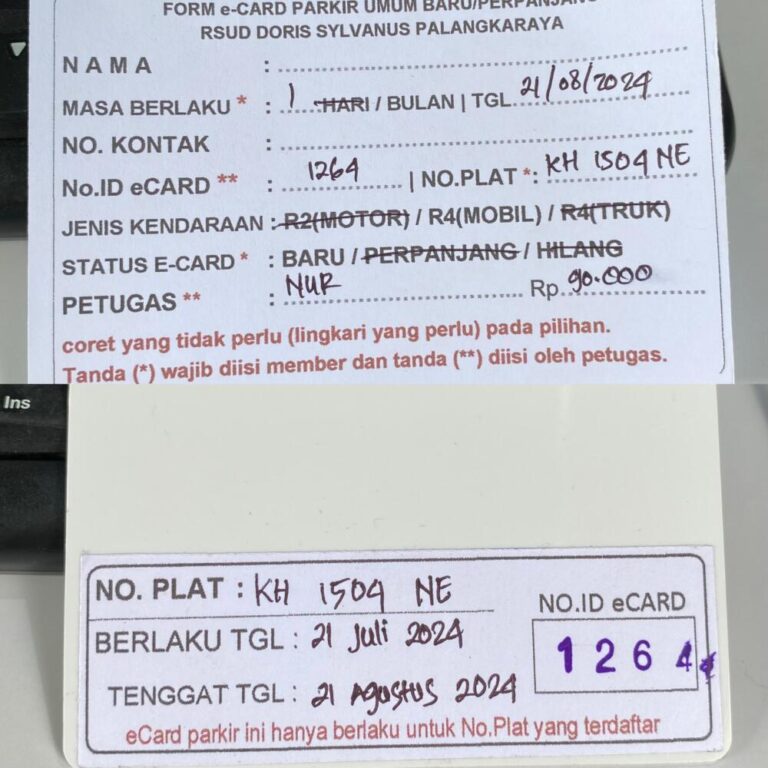 Kartu Member baru id 1264